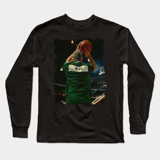 Larry Bird - Before The Contest, 1988 Long Sleeve T-Shirt by Omeshshopart